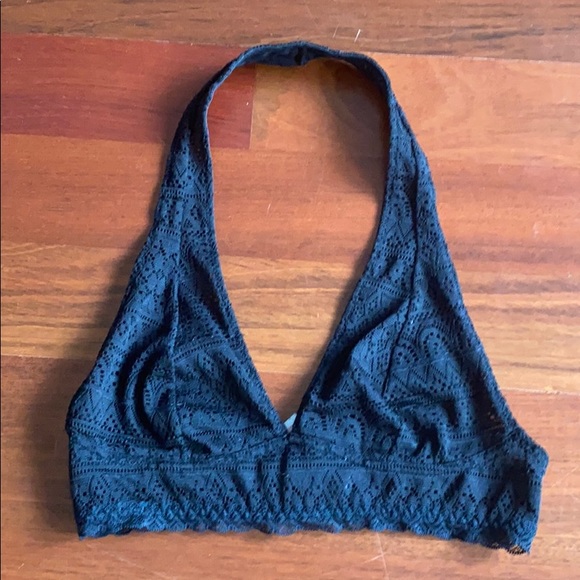 Xhilaration Other - Black lace halter bralette size small
